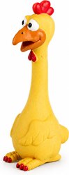 Kseroo Screaming Aggressive Chewers Chicken Squeaky & Dental Teething Chew Dog Toy, Yellow