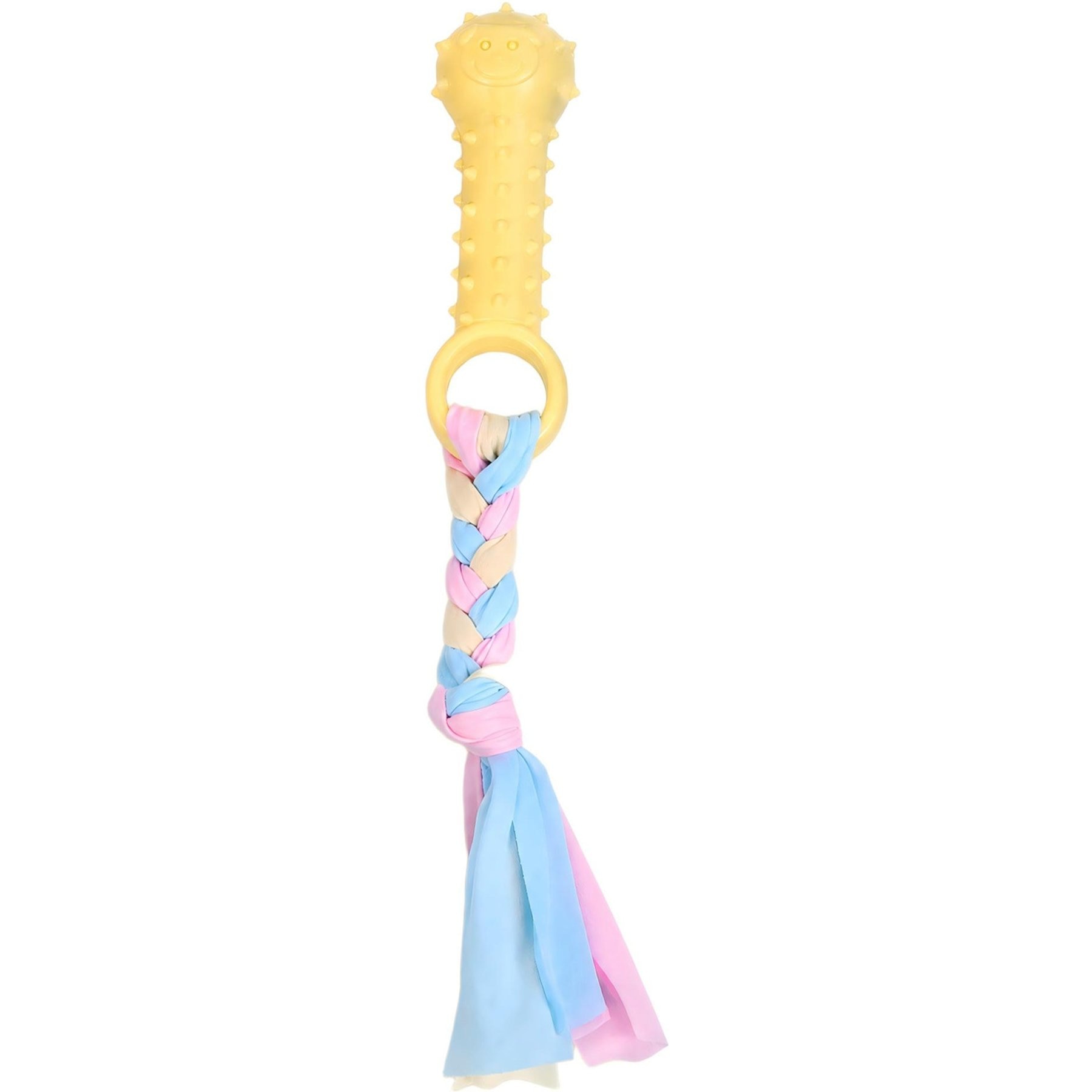 Kseroo Sleeve Shape Knotted Rope Teething Training Chew Dog Toy, Yellow