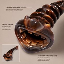 Kseroo Smooth Piranha Bone Milk Flavored Nylon Dental Care Dog Chew Toy, Brown slide 2 of 9