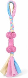 Kseroo Spike Bone Teething Training Chew Dog Toy, Medium, Pink