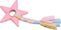 Kseroo Spiky Star Knotted Rope Teething Training Chew Dog Toy, Pink