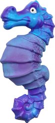 Kseroo Squeaky Seahorse Milk Flavored Nylon & Rubber Dental Care Dog Chew Toy, Purple