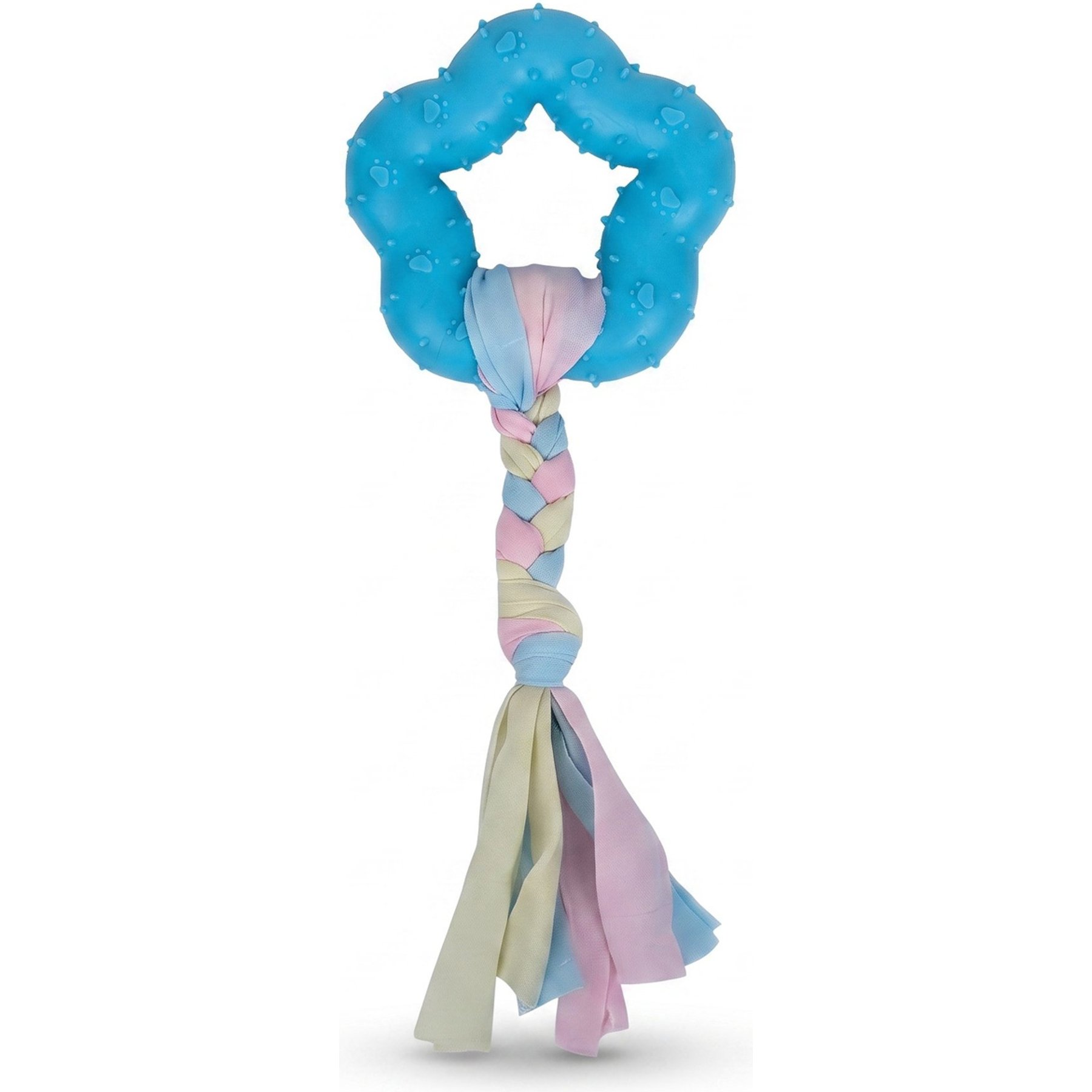 Kseroo Star Knotted Rope Teething Training Chew Dog Toy, Blue