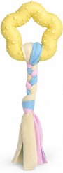 Kseroo Star Knotted Rope Teething Training Chew Dog Toy, Yellow slide 1 of 9