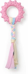 Kseroo Sun Shape Knotted Rope Teething Training Chew Dog Toy, Pink