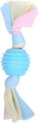 Kseroo Textured Ball Knotted Rope Teething Training Chew Dog Toy, Blue