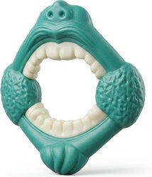 Kseroo Tooth Bacon Flavored Nylon Dental Care & Anxiety Relief Dog Chew Toy, Green
