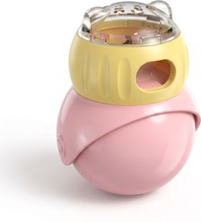 Kseroo Treat-Dispensing Owl Wobble Exercise Training Chasers Dog Toy, Pink