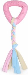 Kseroo Triangle Knotted Rope Teething Training Chew Dog Toy, Pink