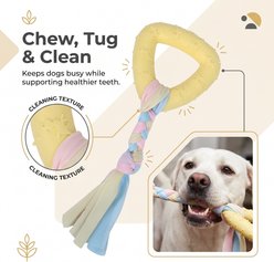 Kseroo Triangle Knotted Rope Teething Training Chew Dog Toy, Yellow slide 2 of 9