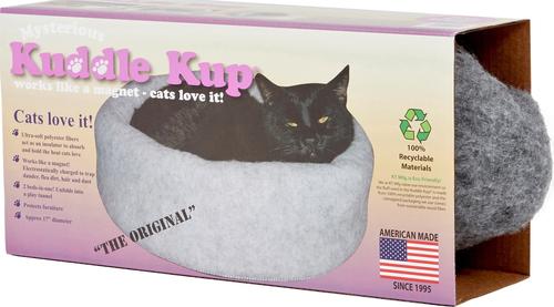 Show full view: K.T. Manufacturing Kuddle Kup Cat Bed, Charcoal slide 4 of 8