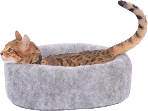 Show full view: K.T. Manufacturing Kuddle Kup Cat Bed, Charcoal slide 6 of 8