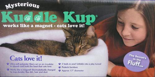 Show full view: K.T. Manufacturing Kuddle Kup Cat Bed, White slide 4 of 6