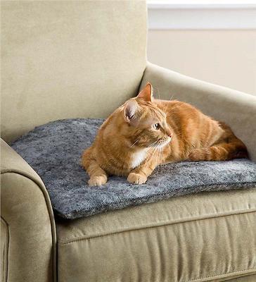 Show full view: K.T. Manufacturing Purr Padd Cat Bed Mat, Charcoal, 2 count slide 4 of 9