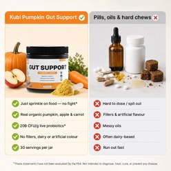 Kubi Pets Gut Support Pumpkin Powder Digestive Aid for Dogs, 7.4-oz jar, 30 servings slide 2 of 8