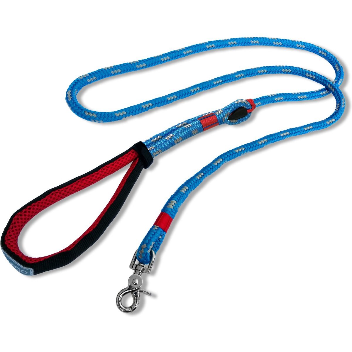 Kurgo Ascender Polyester Dog Leash, Coastal Blue, 6.5-ft long, 3/4-in wide