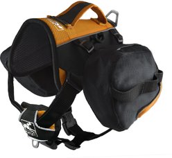 Kurgo Baxter Dog Backpack, Baxter, Black/Orange