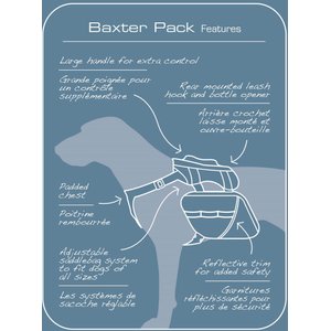 Kurgo Baxter Dog Backpack, Baxter, Chili/Barn Red