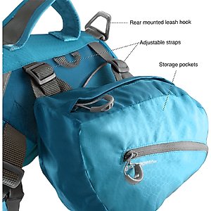 Kurgo Baxter Dog Backpack, Big Baxter, Chili/Barn Red