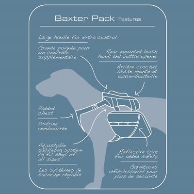Show full view: Kurgo Baxter Dog Backpack, Big Baxter, Coastal Blue slide 8 of 10