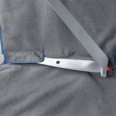 Show full view: Kurgo Coast to Coast Car Seat Cover, Heather Gray/Coastal Blue slide 5 of 9