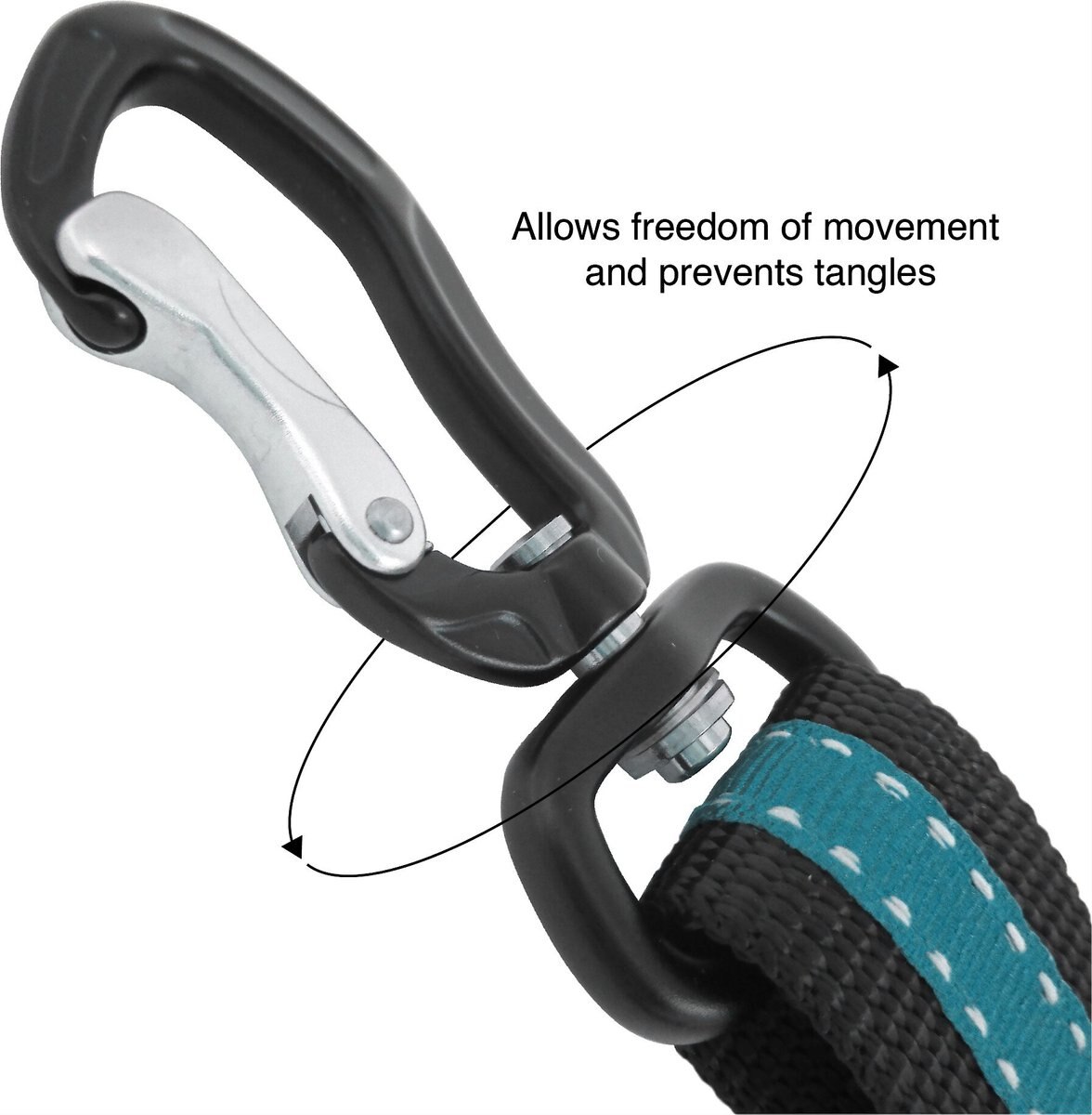 Kurgo Direct to Seatbelt Swivel Dog Collar Tether