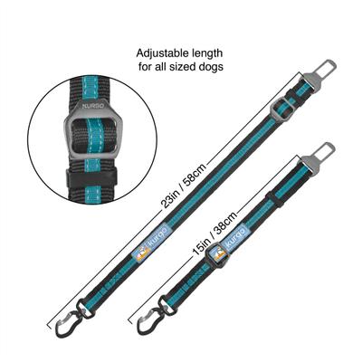 Show full view: Kurgo Direct to Seatbelt Swivel Dog Collar Tether, Coastal Blue slide 4 of 7