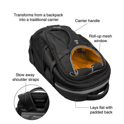 Show full view: Kurgo G-Train Dog Carrier Backpack, Black slide 2 of 10