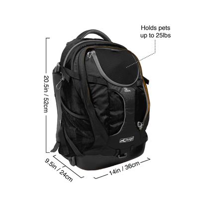Show full view: Kurgo G-Train Dog Carrier Backpack, Black slide 8 of 10