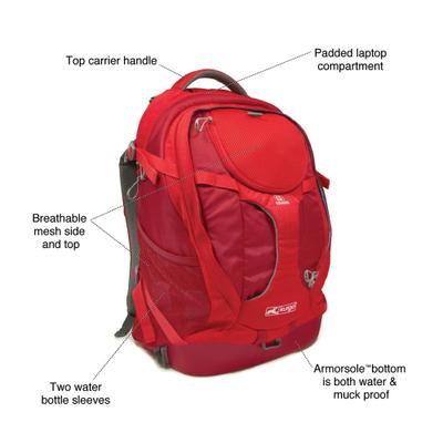Show full view: Kurgo G-Train Dog Carrier Backpack, Chili Red slide 4 of 11