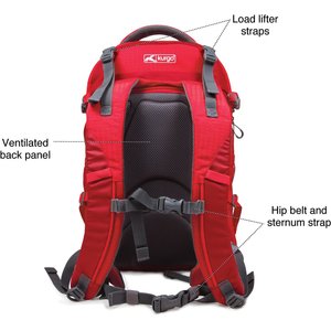 Kurgo G-Train Dog Carrier Backpack, Chili Red