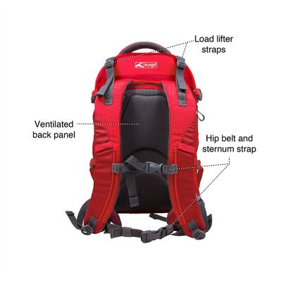 Show full view: Kurgo G-Train Dog Carrier Backpack, Red slide 6 of 10