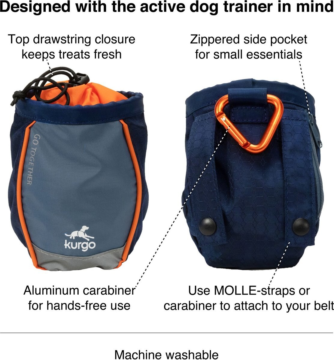 Kurgo RSG YORM Dog Treat Bag, Blue