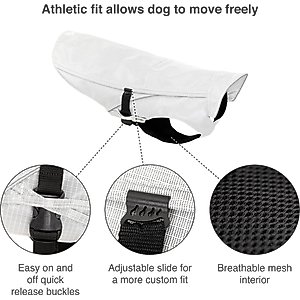 Kurgo Halifax Dog Rain Shell, Slicker Yellow, Medium