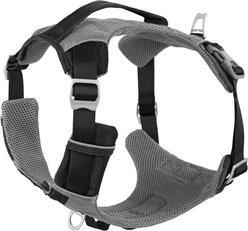 Kurgo Journey Air Polyester Reflective No Pull Dog Harness, Black/Charcoal, Large: 24 to 34-in chest