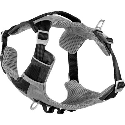 Kurgo Kurgo Journey Air Polyester Reflective No Pull Dog Harness, Black/Charcoal, Small: 16 to 22-in chest
