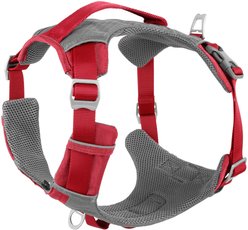 Kurgo Journey Air Polyester Reflective No Pull Dog Harness, Chili Red/Charcoal, Large: 24 to 34-in chest