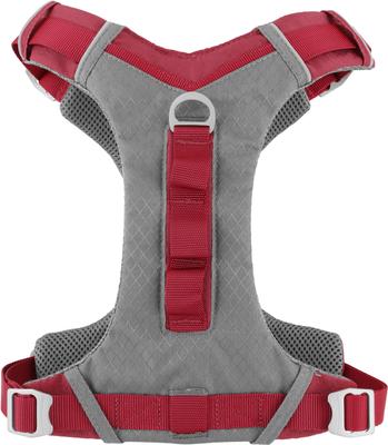 Show full view: Kurgo Journey Air Polyester Reflective No Pull Dog Harness, Chili Red/Charcoal, Large: 24 to 34-in chest slide 8 of 10
