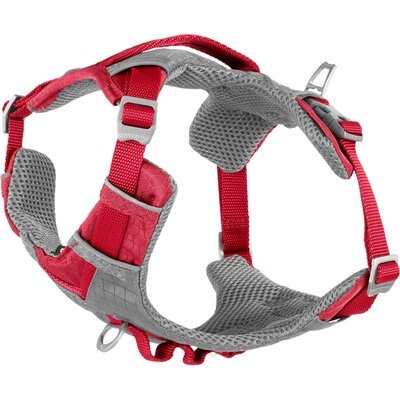Kurgo Kurgo Journey Air Polyester Reflective No Pull Dog Harness, Chili Red/Charcoal, Small: 16 to 22-in chest