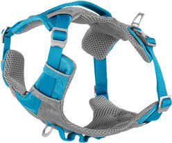 Kurgo Journey Air Polyester Reflective No Pull Dog Harness, Coastal Blue/Charcoal, Small: 16 to 22-in chest