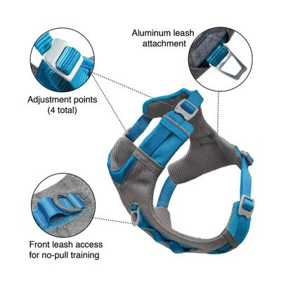 Show full view: Kurgo Journey Air Polyester Reflective No Pull Dog Harness, Orange, X-Large slide 2 of 9