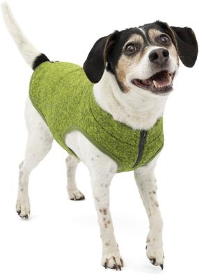 Show full view: Kurgo K9 Core Dog Sweater, Heather Green, X-Small slide 1 of 11