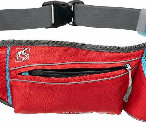 Show full view: Kurgo K9 Excursion Polyester Reflective Hands-Free Running Dog Leash, Red slide 3 of 9