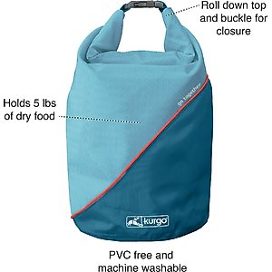 Kurgo Kibble Carrier Travel Dog Food Container, Navy Blue
