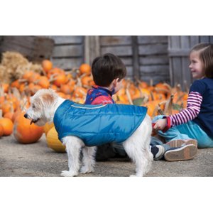 Kurgo Loft Reversible Insulated Dog Quilted Coat, Blue, Large