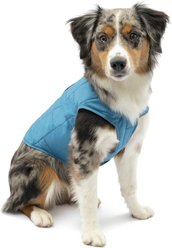 Kurgo Loft Reversible Insulated Dog Quilted Coat, Blue, Medium
