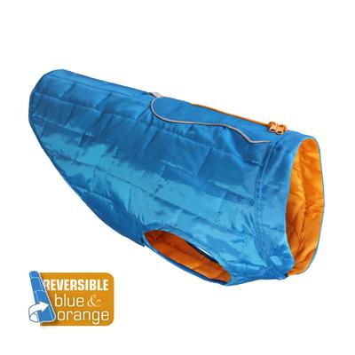 Show full view: Kurgo Loft Reversible Insulated Dog Quilted Coat, Blue, Small slide 8 of 14