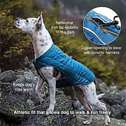 Kurgo Loft Reversible Insulated Dog Quilted Coat, Blue, X-Large slide 2 of 9