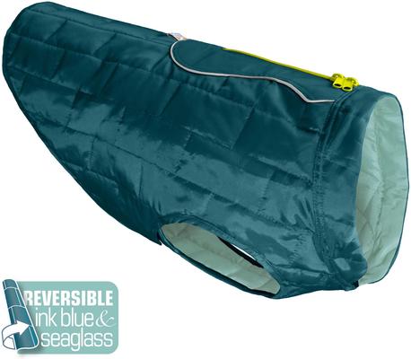 Show full view: Kurgo Loft Reversible Insulated Dog Quilted Coat, Ink Blue, X-Large slide 7 of 13