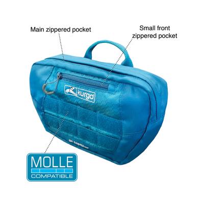 Show full view: Kurgo RSG Dog Pack Pannier, Coastal Blue slide 3 of 5